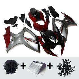 Fwk6-109 Dxfpark Grey Red Fairings Kit For Suzuki Gsxr600 Gsxr750 2006 2007 K6 06 07