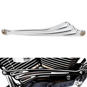Earthoee 420015909264 Chrome Shift Linkage Cut Shifter Link For Harley Softail Touring Trike Fxst/flst