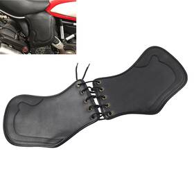 Earthoee 550739434367 Motorcycle Universal Leather Heat Saddle Shield Deflector For Honda Harley