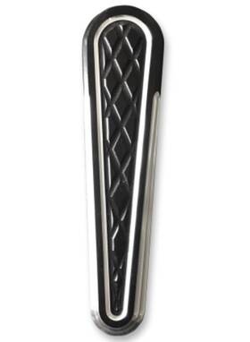 Tc-109b Eddie Trottas Thunder Design Trotta Designs Dash Panel Insert - Platinum Cut Black Anodized