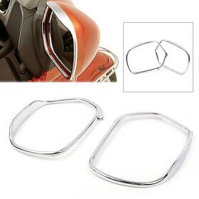 Efmotorshop 211311219399 Motorbike Chrome Mirror Trim Decoration For Honda Goldwing Gl1800 2001-2011 Us