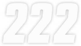 08-90012 Factory Effex Number 4 Inch - No.2 White