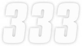 08-90013 Factory Effex Number 4 Inch - No.3 White