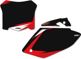 12-64324 Factory Effex Graphic Number Plate Backgrounds - Black
