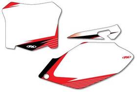 12-64326 Factory Effex Graphic Number Plate Backgrounds - White