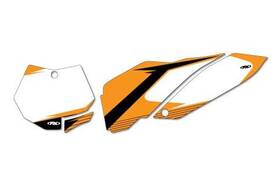 12-64522 Factory Effex Graphic Number Plate Backgrounds - White