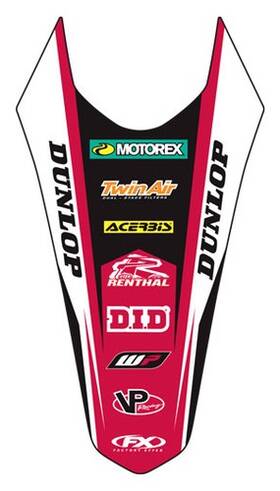 Ex300-450f Factory Effex 25-32720 Rear Fender Sticker For Gasgas Mc125-450f 21-23