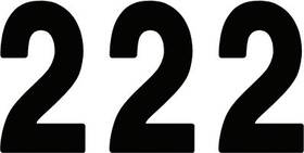 Fx02-4362 Factory Effex Pro Numbers 8 Inch - No. 2 Black
