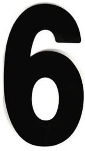 Fx02-4456 Factory Effex Fx Number 6 Black 02-4456 13-4456 467316