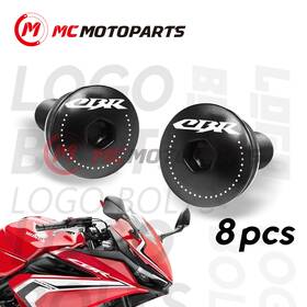 Clfawbbklogocbr1sn014h Fastmotosport M5 Windscreen Windshield Bolts Black For Honda Cbr600f4 Cbr954rr Cbr1000rrr