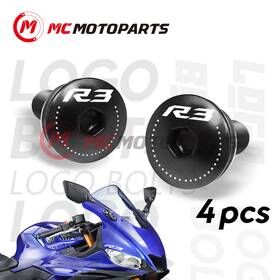 Clfawbbklogor34pcssn010 Fastmotosport M5 Windscreen Windshield Bolts Black For Yamaha Yzf R3 2014-2020 19 18 17 16