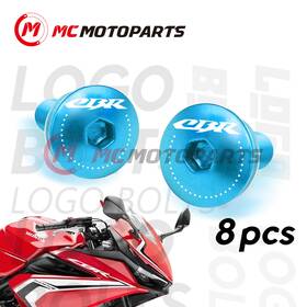 Clfawbbulogocbr1sn006h Fastmotosport M5 Windscreen Windshield Bolts Blue For Honda Cbr250rr Cbr954rr Cbr 600 F4