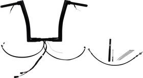 612914-b Fat Baggers Inc. Plug And Play Ez Install 1-1/2 Inch Flat Top Handlebar Kit