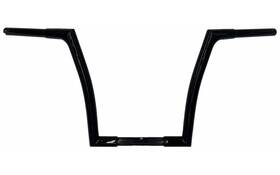 707014b Fat Baggers Inc. 1-1/4 Inch Ez Install Flat Top Handlebar 14 Black #707014b