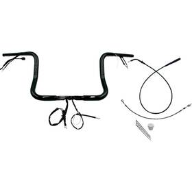 939012-b Fat Baggers Inc. 1-1/4 Inch Ez Install Round Top Handlebar Kits Black #939012-b