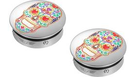 Fd30-dc-25-30-ss Figurati Designs Short/thin Docking Hardware Covers Sugar Skull Polished