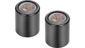Fd30-dc-27-30-blk Figurati Designs Short/fat Docking Hardware Covers Sugar Skull Black
