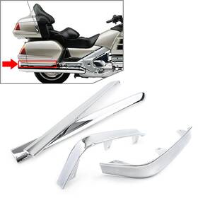 Flashbuyeasy 336854255694 4pcs Saddlebag Pannel Decoration Strips Fit For Honda Goldwing Gl1800 2001-2011