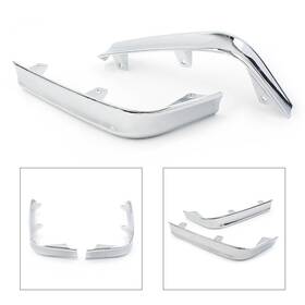 Flashbuyeasy 550749821102 Saddlebag Decoration Strips Moulding Chrome Fit Honda Gl1800 Goldwing 2001-2011