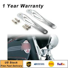 Flashbuyeasyusa 550744636381 2pcs For Harley Touring Ultra Limited Flhtk Custom Tie-down Brackets Teardrop