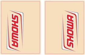 4320-2219 Flu Designs 01022 Inc. Upper Fork Decals Showa - Red/white/gray 1022