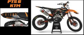 51096 Flu Designs Face Lift Unlimited Pro Team Series 6 Pts6 Graphic Kit Orange White