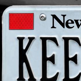 L8gj1603 Franimo 1 Set Red Reflective Decals Required By New Jersey Inch X 1.5