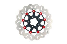 Gbdu074 Gbrakes Fits 11.8-inch Floating Wave Rotor With Red/black Buttons