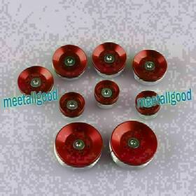 Gzyf 550733891074 For Bmw R1200gs Adventure 2014-2015 9x Red Motorcycle Frame Hole Caps