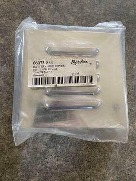 66073-83t H-d Eagle Iron Harley Chrome Louvered Battery Cover 71-78 Fx/ 70-78 Xlch