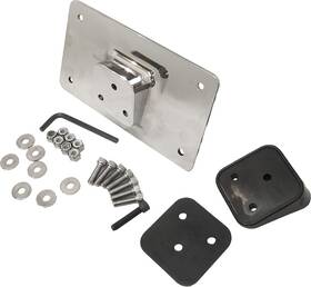 33-606 Harddrive Lay Down License Plate Mount Fender Chrome