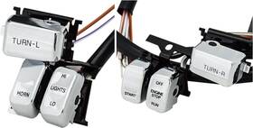 370304 Harddrive Hbar Switch Kit Chr/ Blk Lettr 1996-06 Without Ut Cruise Cntrl -