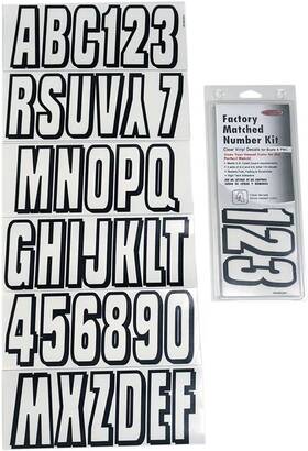 320-clblk Hardline Series 320 Registration Kit - Clear Clear/black Motorcycle Atv/utv