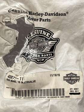 40877-11 Harley Davidson New Genuine Rim Band 16 Inch Center Valve