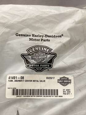 41491-08 Harley Davidson New Genuine Tube 200/55r17 Center Metal Valve