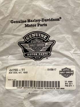 44755-11 Harley Davidson New Genuine Rim Seal Kit 16x5