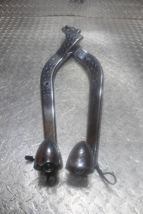 59430-08 Harley-davidson 59434-08 08-10 Softail Custom Fxstc Chrome Rear Fender Strut Covers Brace