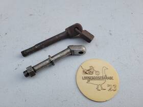 6025-17 Harley-davidson 2x Jd Sidecar Frame Brace Mount Bolts Reinforcement Stud Side