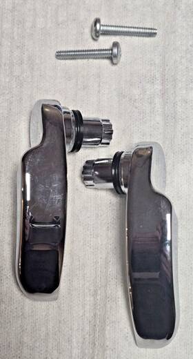 90200902 Harley-davidson 90200903 14 Up Left Right Saddle Bag Latch Handle Chrome Oem