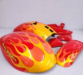 95700-25btl Harley-davidson Vrod Paint Set Inferno Tins 2004-2005