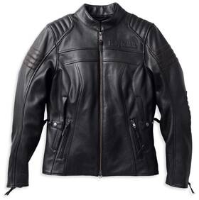 98004-22vw Harley-davidson 98004-22vw/000sx Nwt Leather Jacket Heather Ave Triple Vent Large Wome