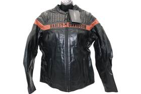 98013-21vw Harley-davidson Nwt Womens Leather Jacket Victory Lap Size Large