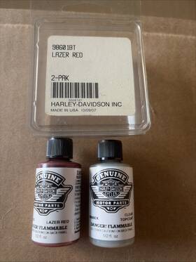 98601bt Harley-davidson Touch Up Paint Lazer Red Nos Oem