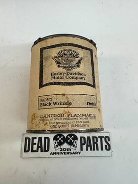 98603cj Harley-davidson Full Black Wrinkle 1 Quart Paint Can