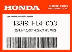 Honda 13319-hl4-003 Genuine Bearing E Crankshaft Purple -