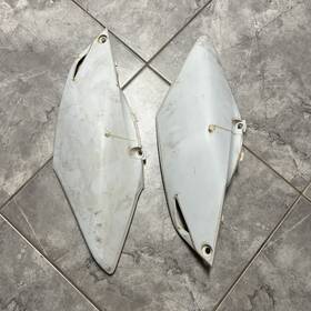 83616-men-a700 Honda New Shop Soiled White Oem Crf250r/crf450r Side Panels 2013-20166