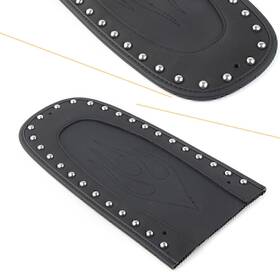 Hukyu 612036731126 Black Leather Flame Seat Rear Fender Bib For Harley Street Glide Flhx 2006-2019