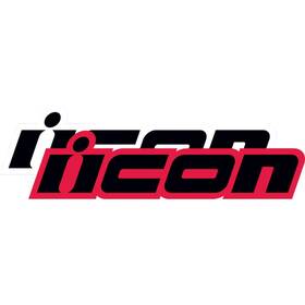 4320-0946 Icon 20 Inch Logo Decal - Black Motorcycle Street Bike