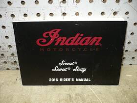 9926136 Indian Original Oe 2016 16 Scout Sixty Riders Manual Oem Unit