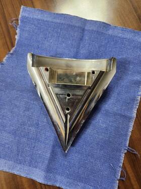 G71007505 Iron Horse Ironhorse Triangle Speedo Mount Chrome Nos Speedometer